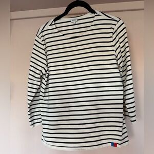 Kule striped top cream & black